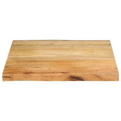 Tafelblad Met Natuurlijke Rand 60X60X3,8 Cm Massief Mangohout Mangohout (Naturel) 38 mm 60 x 60 cm