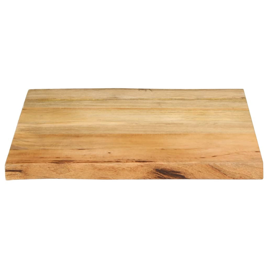 Tafelblad met natuurlijke rand 60x60x3,8 cm massief mangohout