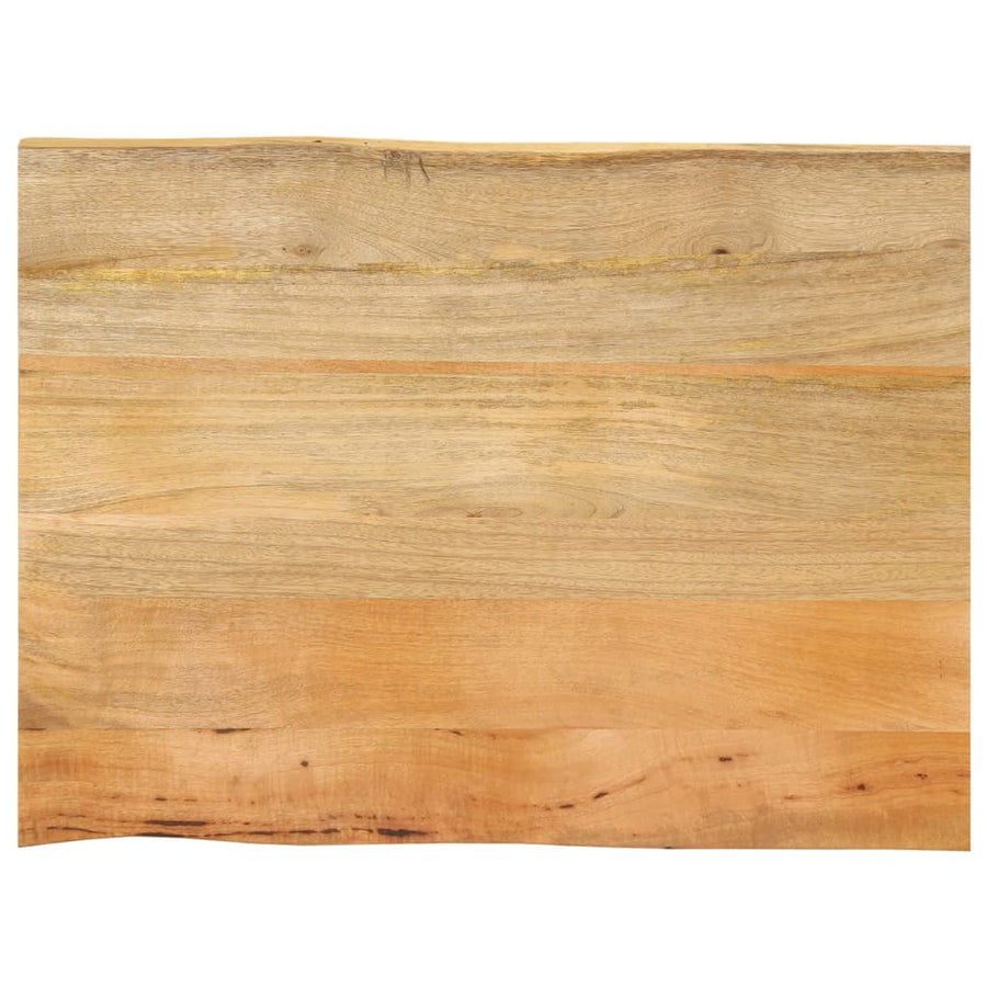 Tafelblad met natuurlijke rand 90x60x3,8 cm massief mangohout