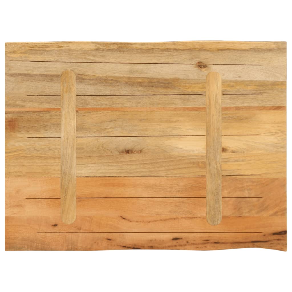 Tafelblad met natuurlijke rand 90x60x3,8 cm massief mangohout