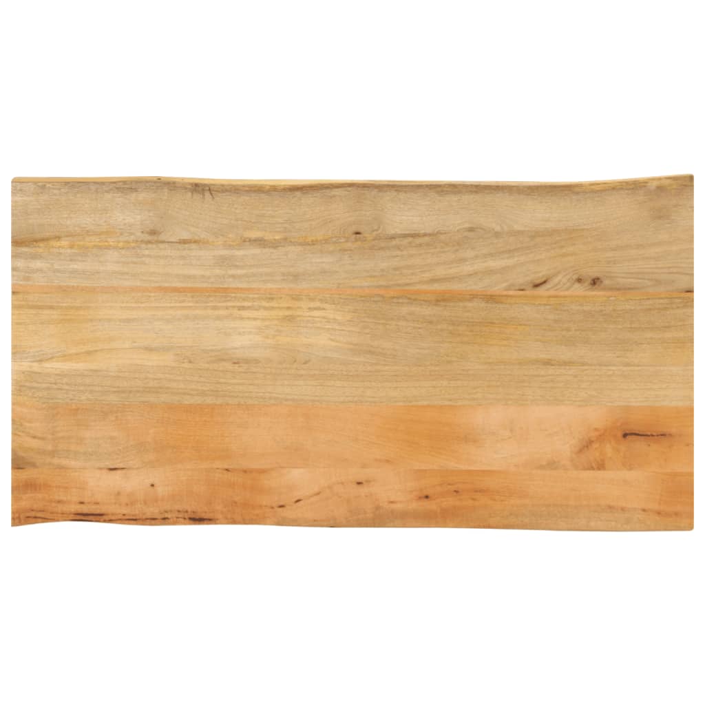 Tafelblad Met Natuurlijke Rand 110X60X3,8 Cm Massief Mangohout Mangohout (Naturel) 38 mm 110 x 60 cm