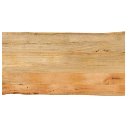 Tafelblad Met Natuurlijke Rand 110X60X3,8 Cm Massief Mangohout Mangohout (Naturel) 38 mm 110 x 60 cm