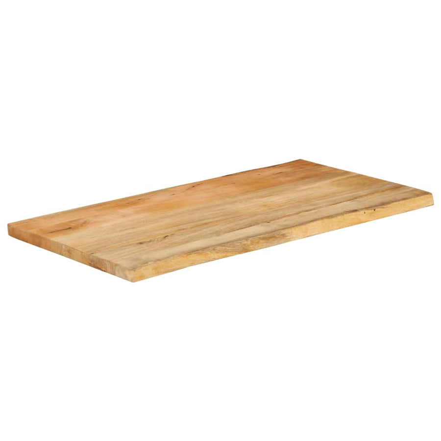 Tafelblad Met Natuurlijke Rand 110X60X3,8 Cm Massief Mangohout Mangohout (Naturel) 38 mm 110 x 60 cm