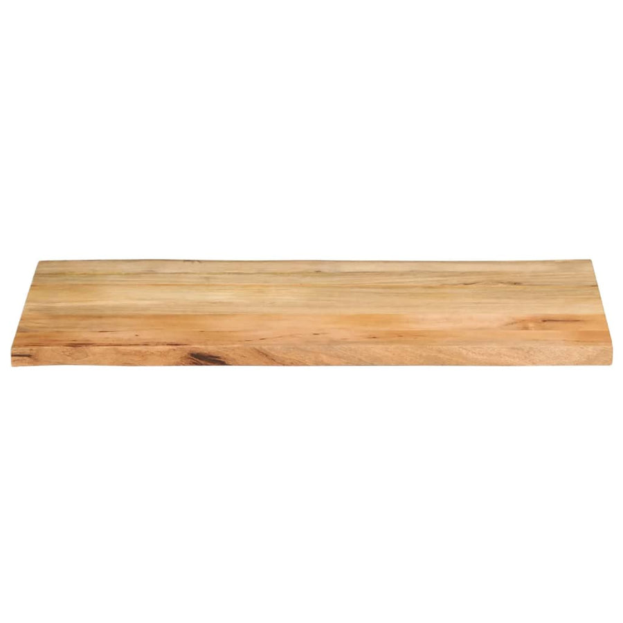 Tafelblad Met Natuurlijke Rand 120X60X3,8 Cm Massief Mangohout Mangohout (Naturel) 38 mm 120 x 60 cm