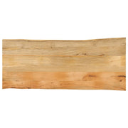 Tafelblad mangohout 140x60x3,8 cm natuurlijke rand