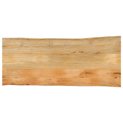 Tafelblad met natuurlijke rand 140x60x3,8 cm massief mangohout