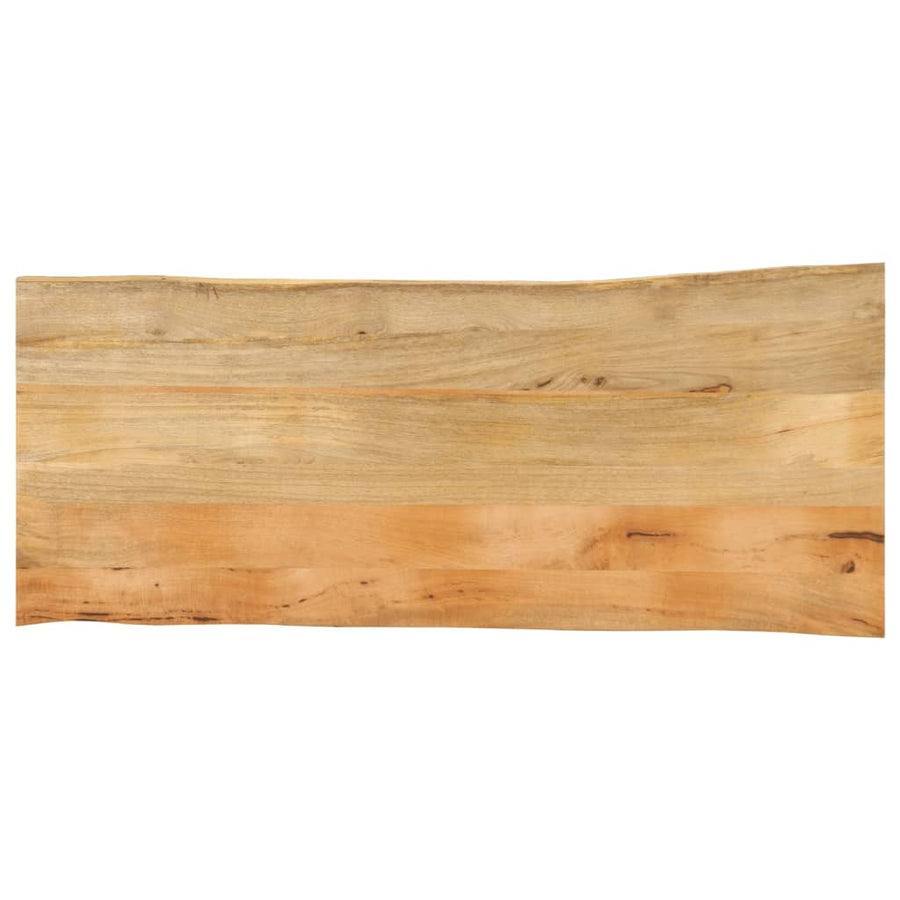 Tafelblad met natuurlijke rand 140x60x3,8 cm massief mangohout