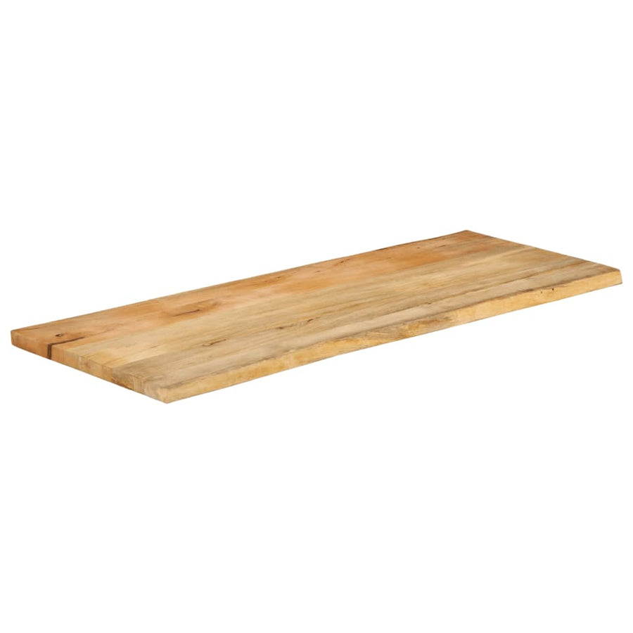 Tafelblad met natuurlijke rand 140x60x3,8 cm massief mangohout