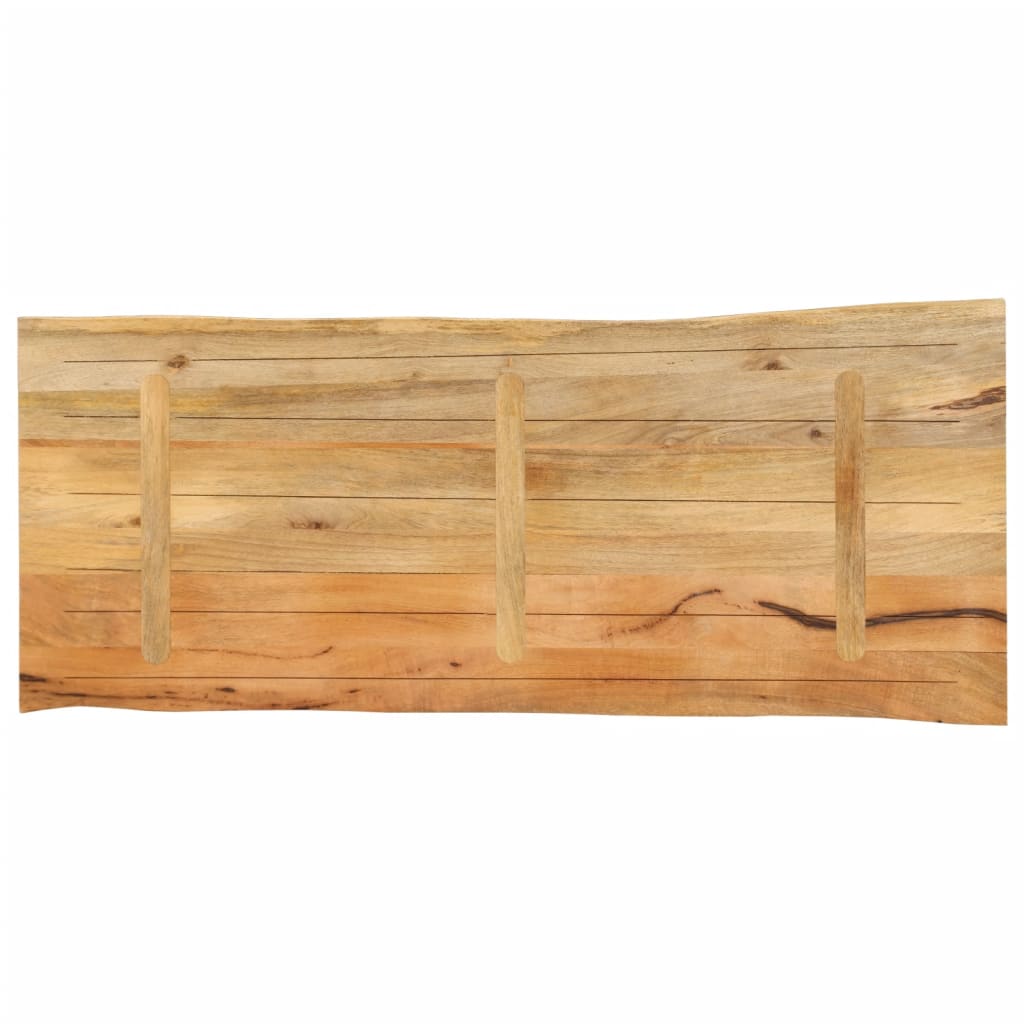 Tafelblad met natuurlijke rand 140x60x3,8 cm massief mangohout