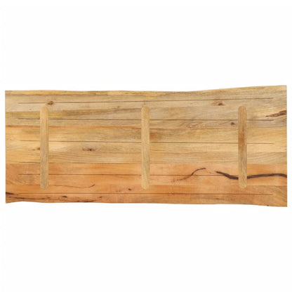 Tafelblad met natuurlijke rand 140x60x3,8 cm massief mangohout