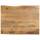 Tabletop with Live Edge 90x80x3.8 cm Solid Mango Wood