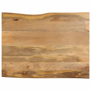 Tafelblad 90x80x3,8 cm massief mangohout natuurlijke rand