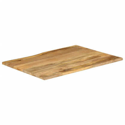 Tafelblad met natuurlijke rand 90x80x3,8 cm massief mangohout