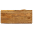 Tafelblad massief mangohout 90x40x2,5 cm natuurlijke rand