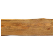 Tafelblad massief mangohout 120x40x2,5 cm met natuurlijke rand