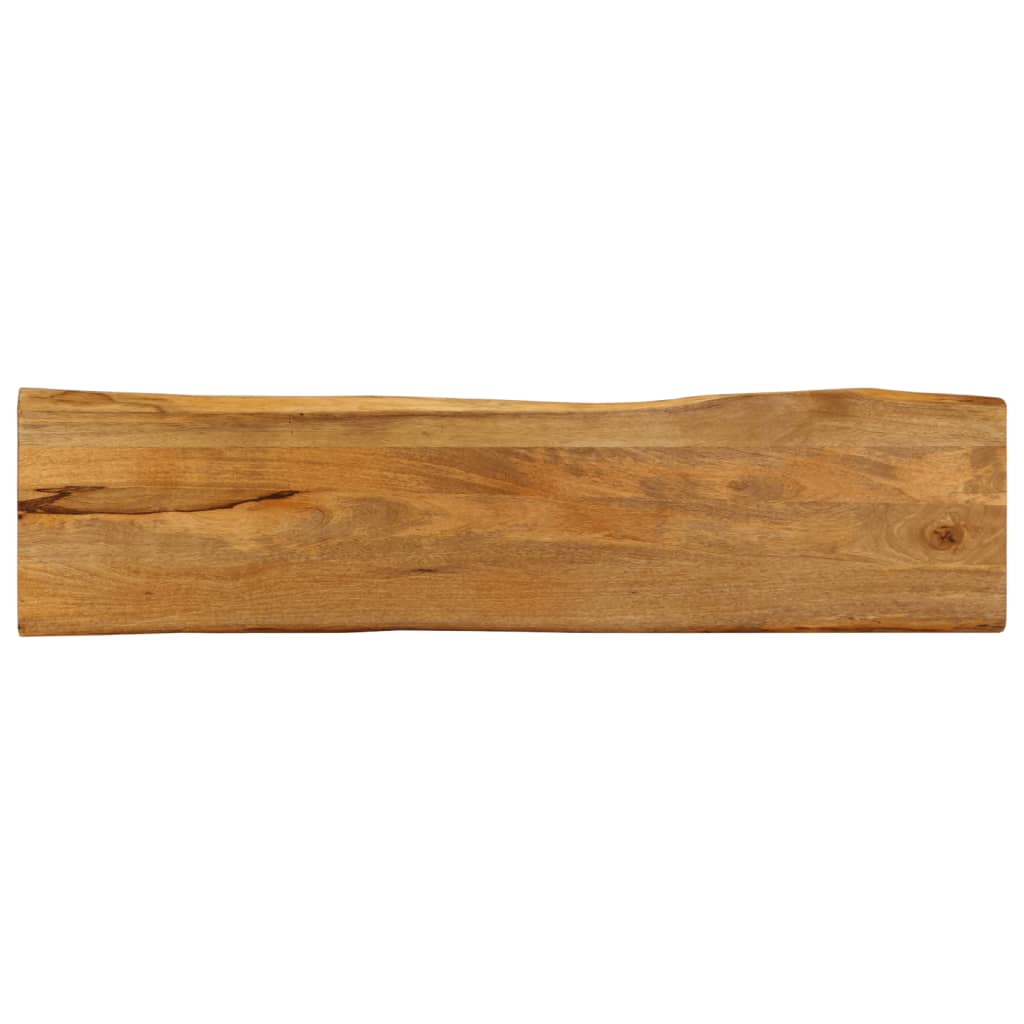 Tafelblad Met Natuurlijke Rand 180X40X2,5 Cm Eiken 180 x 40 x 2.5 cm massief mangohout