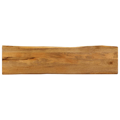 Tafelblad Met Natuurlijke Rand 180X40X2,5 Cm Eiken 180 x 40 x 2.5 cm massief mangohout