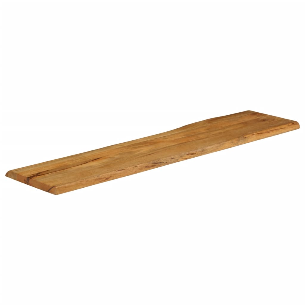 Tafelblad Met Natuurlijke Rand 180X40X2,5 Cm Eiken 180 x 40 x 2.5 cm massief mangohout