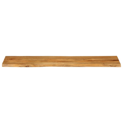 Tafelblad Met Natuurlijke Rand 180X40X2,5 Cm Eiken 180 x 40 x 2.5 cm massief mangohout