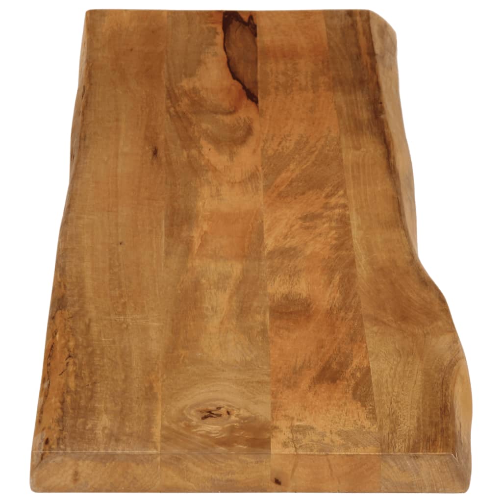 Tafelblad Met Natuurlijke Rand 180X40X2,5 Cm Eiken 180 x 40 x 2.5 cm massief mangohout