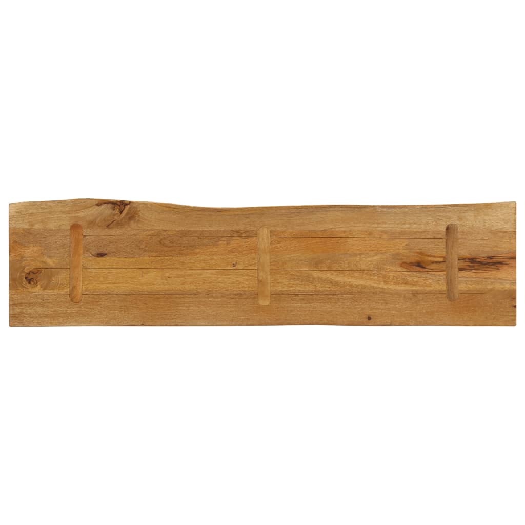 Tafelblad Met Natuurlijke Rand 180X40X2,5 Cm Eiken 180 x 40 x 2.5 cm massief mangohout