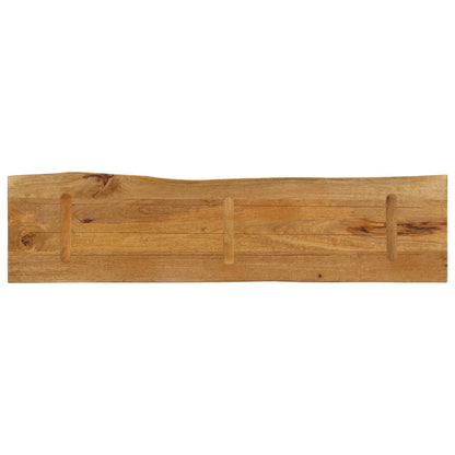 Tafelblad Met Natuurlijke Rand 180X40X2,5 Cm Eiken 180 x 40 x 2.5 cm massief mangohout