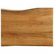 Tabletop with live edge 80x60x2.5 cm solid mango wood