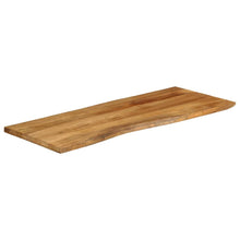Tafelblad Met Natuurlijke Rand 140X60X2,5 Cm Eiken 140 x 60 x 2.5 cm massief mangohout