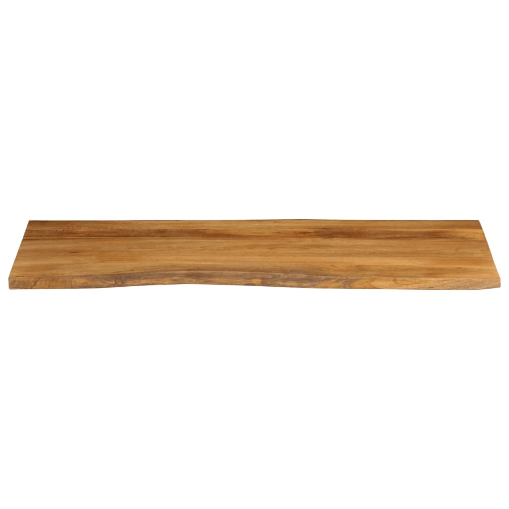 Tafelblad Met Natuurlijke Rand 140X60X2,5 Cm Eiken 140 x 60 x 2.5 cm massief mangohout
