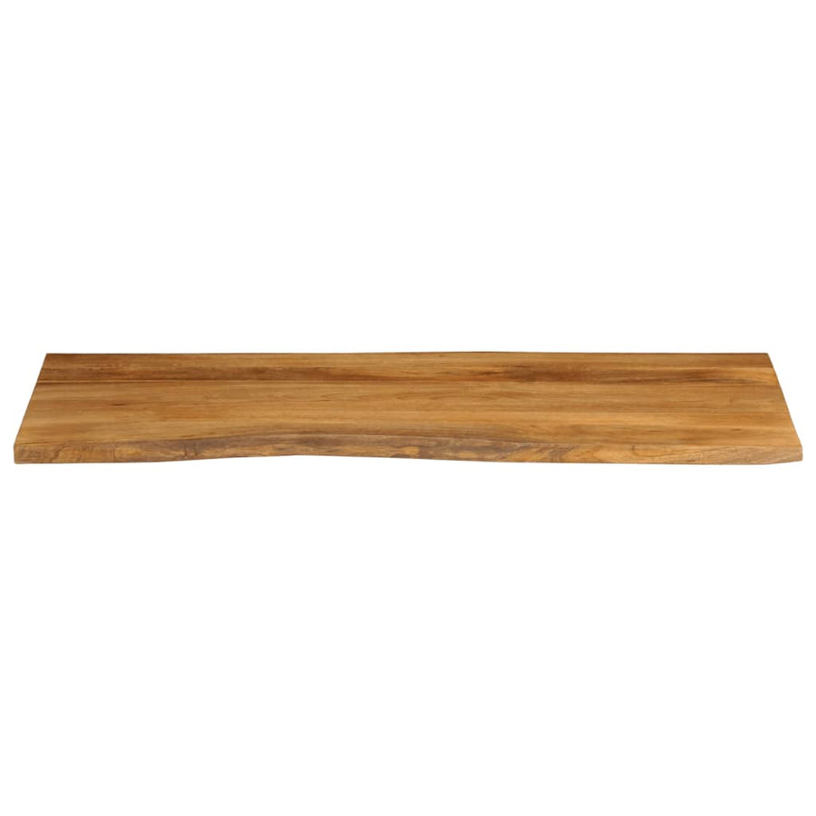 Tafelblad Met Natuurlijke Rand 140X60X2,5 Cm Eiken 140 x 60 x 2.5 cm massief mangohout