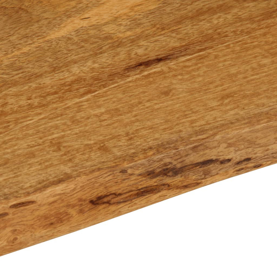 Tafelblad Met Natuurlijke Rand 140X60X2,5 Cm Eiken 140 x 60 x 2.5 cm massief mangohout
