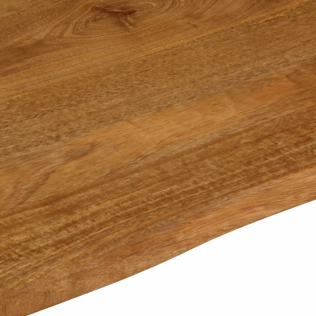Tafelblad met natuurlijke rand 100x80x2,5 cm massief mangohout