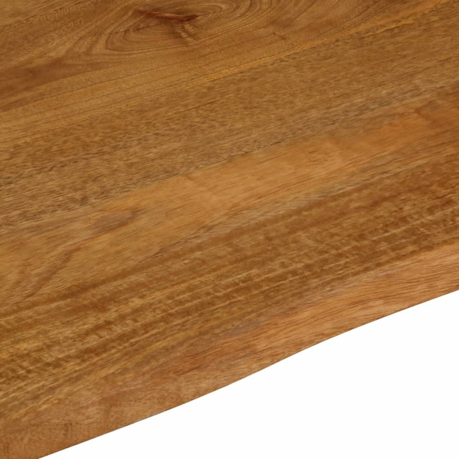 Tafelblad met natuurlijke rand 100x80x2,5 cm massief mangohout
