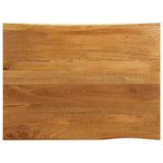 Tafelblad massief mangohout 110x80x2,5 cm natuurlijke rand