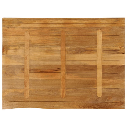 Tafelblad met natuurlijke rand 110x80x2,5 cm massief mangohout