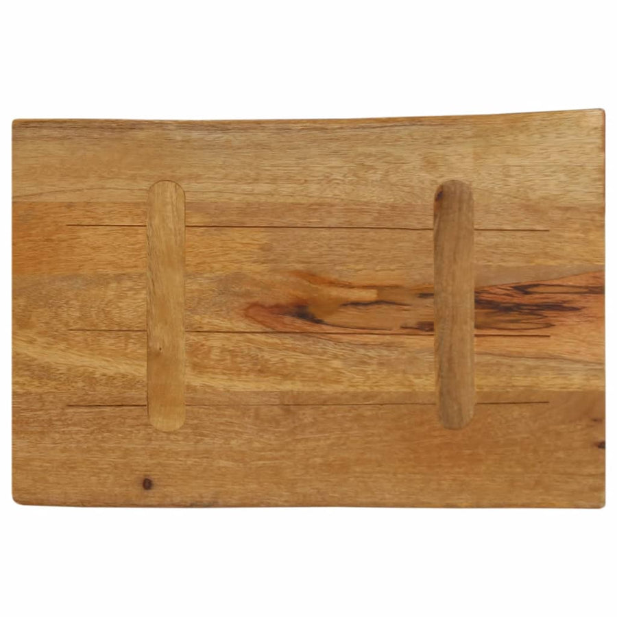 Tafelblad met natuurlijke rand 50x40x3,8 cm massief mangohout