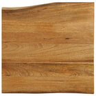 Tafelblad 60x60x3,8 cm massief mangohout natuurlijke rand