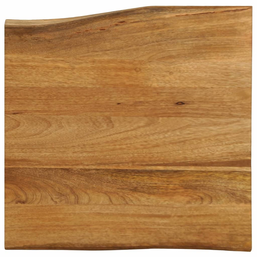 Tafelblad met natuurlijke rand 60x60x3,8 cm massief mangohout