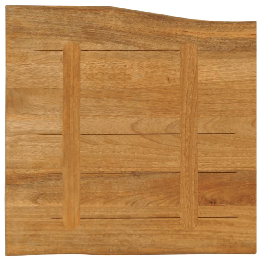 Tafelblad met natuurlijke rand 60x60x3,8 cm massief mangohout