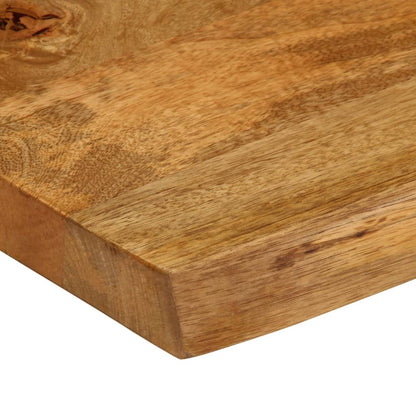 Tafelblad Met Natuurlijke Rand 70X60X3,8 Cm Massief Mangohout Mangohout (Eikenafwerking) 38 mm