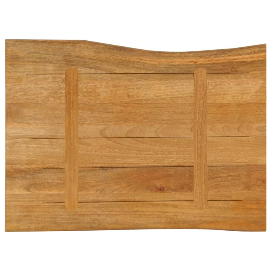 Tafelblad met natuurlijke rand 80x60x3,8 cm massief mangohout