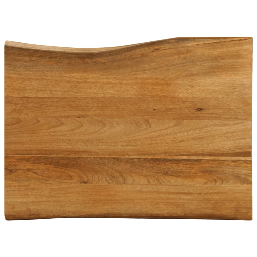 Tafelblad met natuurlijke rand 90x60x3,8 cm massief mangohout