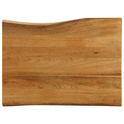 Tafelblad mangohout 90x60x3,8 cm met 2 natuurlijke randen