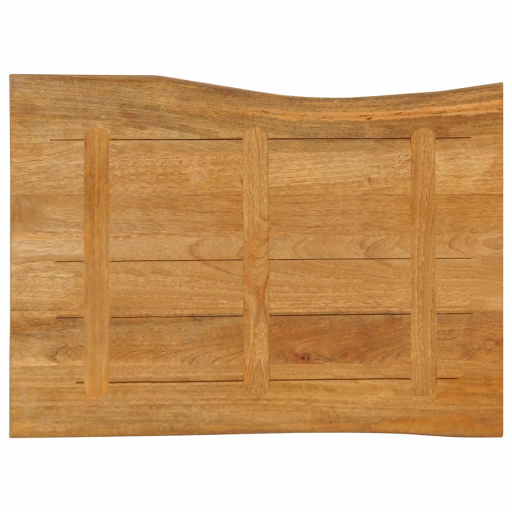 Tafelblad met natuurlijke rand 90x60x3,8 cm massief mangohout