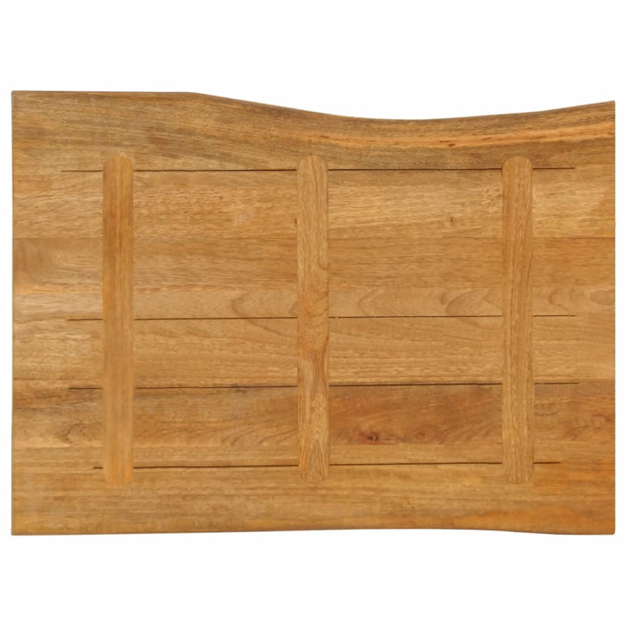 Tafelblad met natuurlijke rand 90x60x3,8 cm massief mangohout