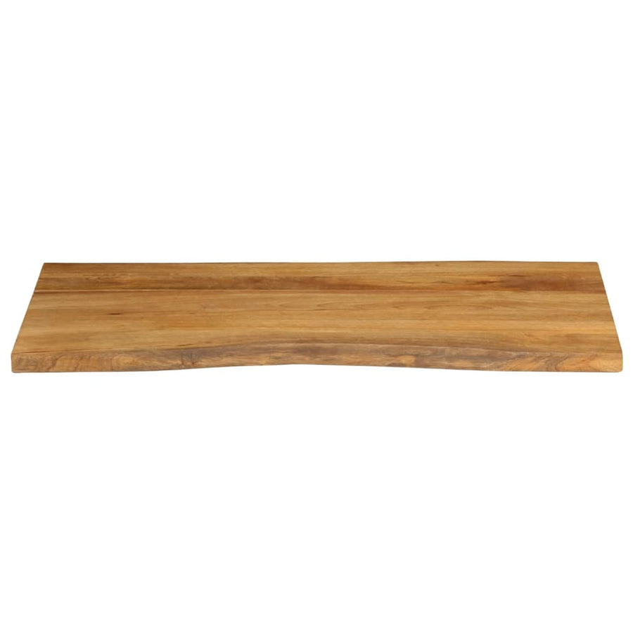 Tafelblad Met Natuurlijke Rand 100X60X3,8 Cm Massief Mangohout Mangohout (Eikenafwerking) 38 mm