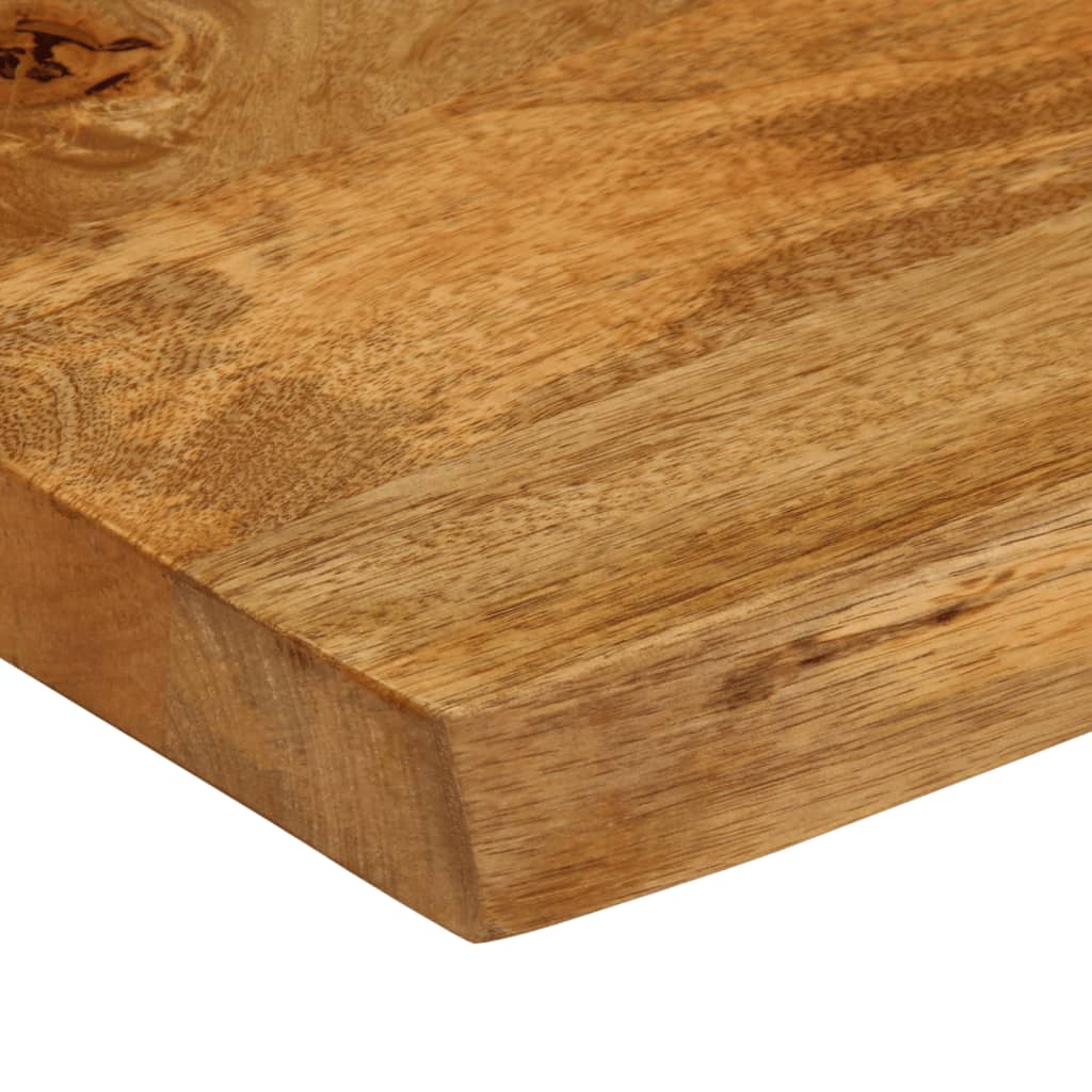 Tafelblad Met Natuurlijke Rand 100X60X3,8 Cm Massief Mangohout Mangohout (Eikenafwerking) 38 mm