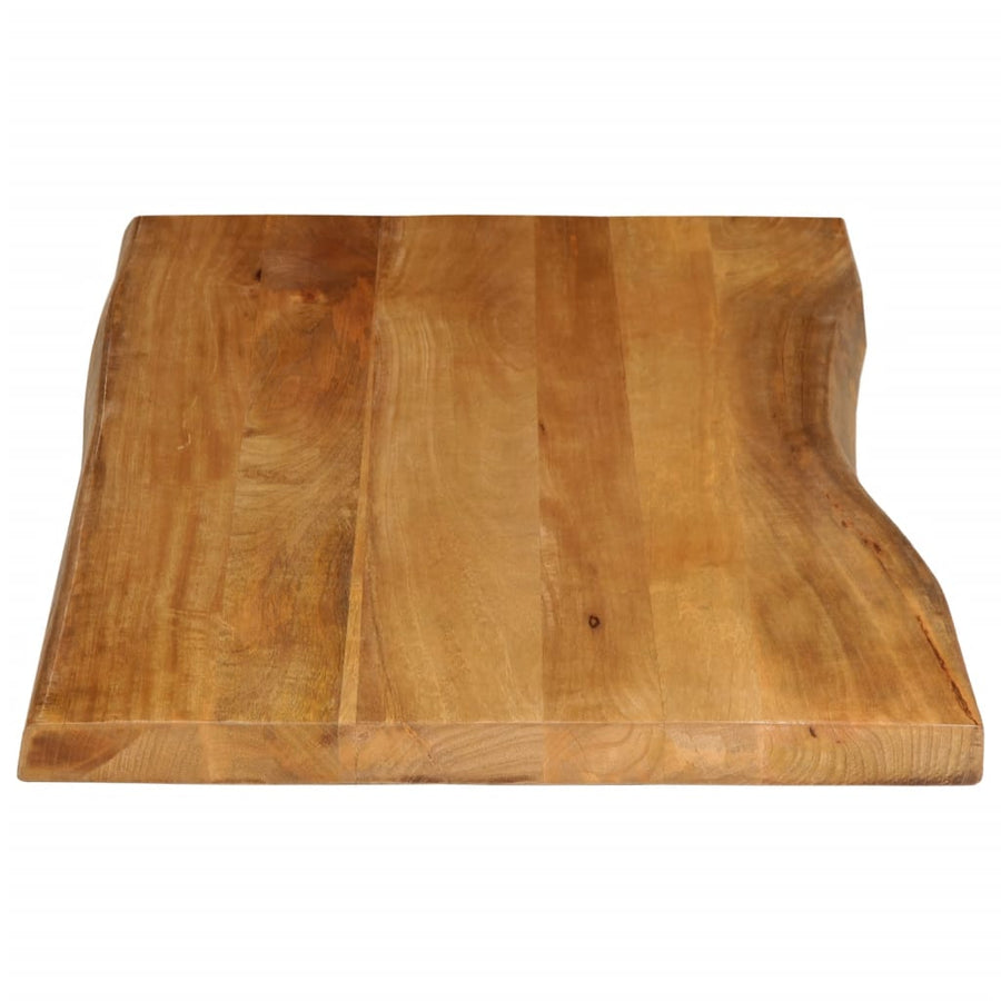 Tafelblad met natuurlijke rand 110x60x3,8 cm massief mangohout