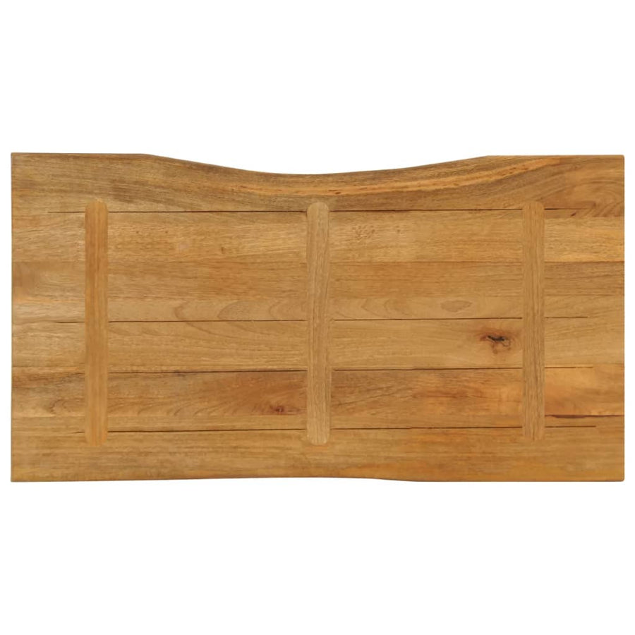 Tafelblad met natuurlijke rand 110x60x3,8 cm massief mangohout