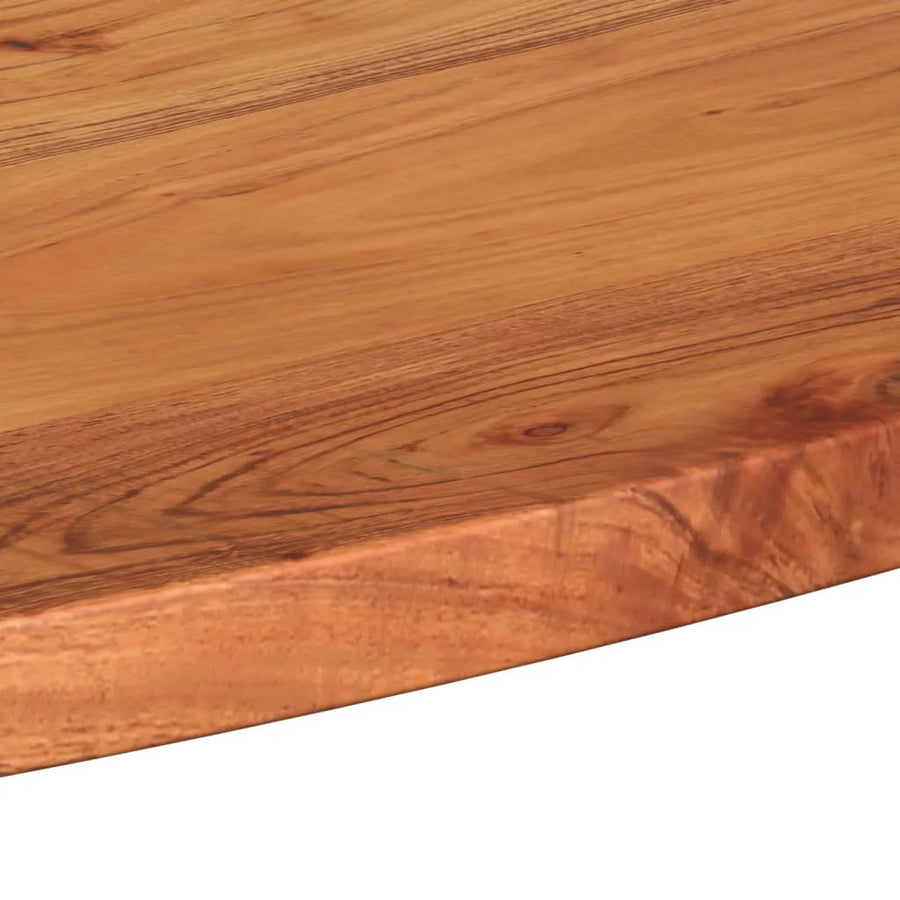 Tafelblad Ovaal 80X40X2,5 Cm Naturel 80 x 40 x 2.5 cm Massief acaciahout